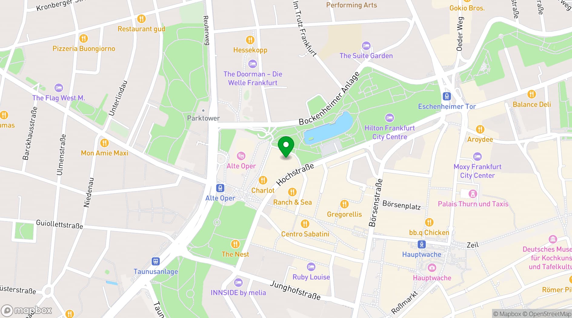 Map showing Sofitel Frankfurt Opera (Frankfurt)