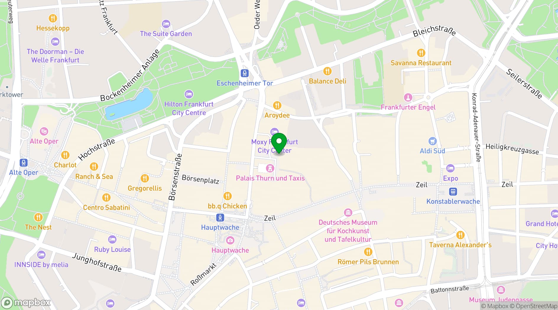 Map showing Nextower