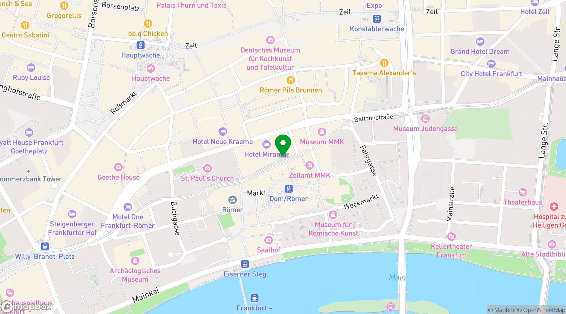 Map showing Margarete