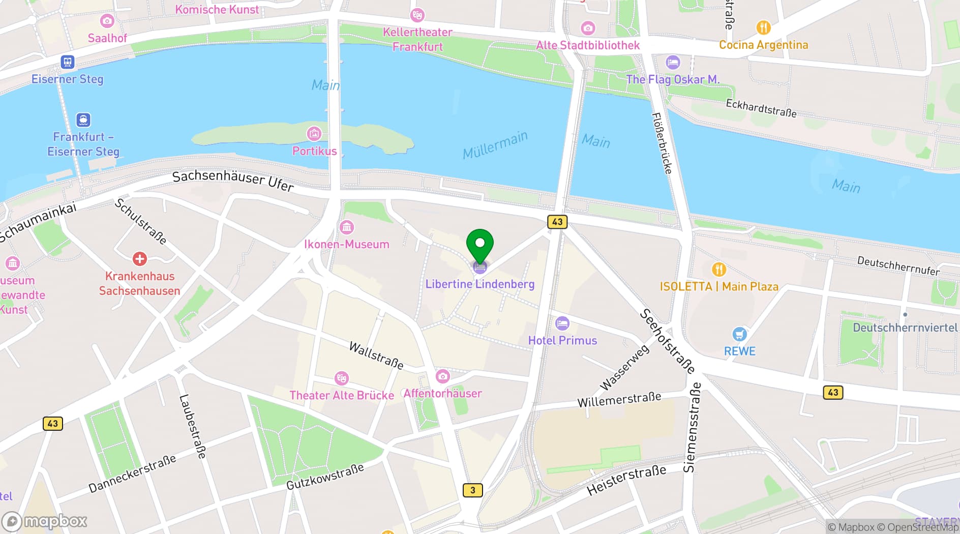 Map showing The Lindenberg