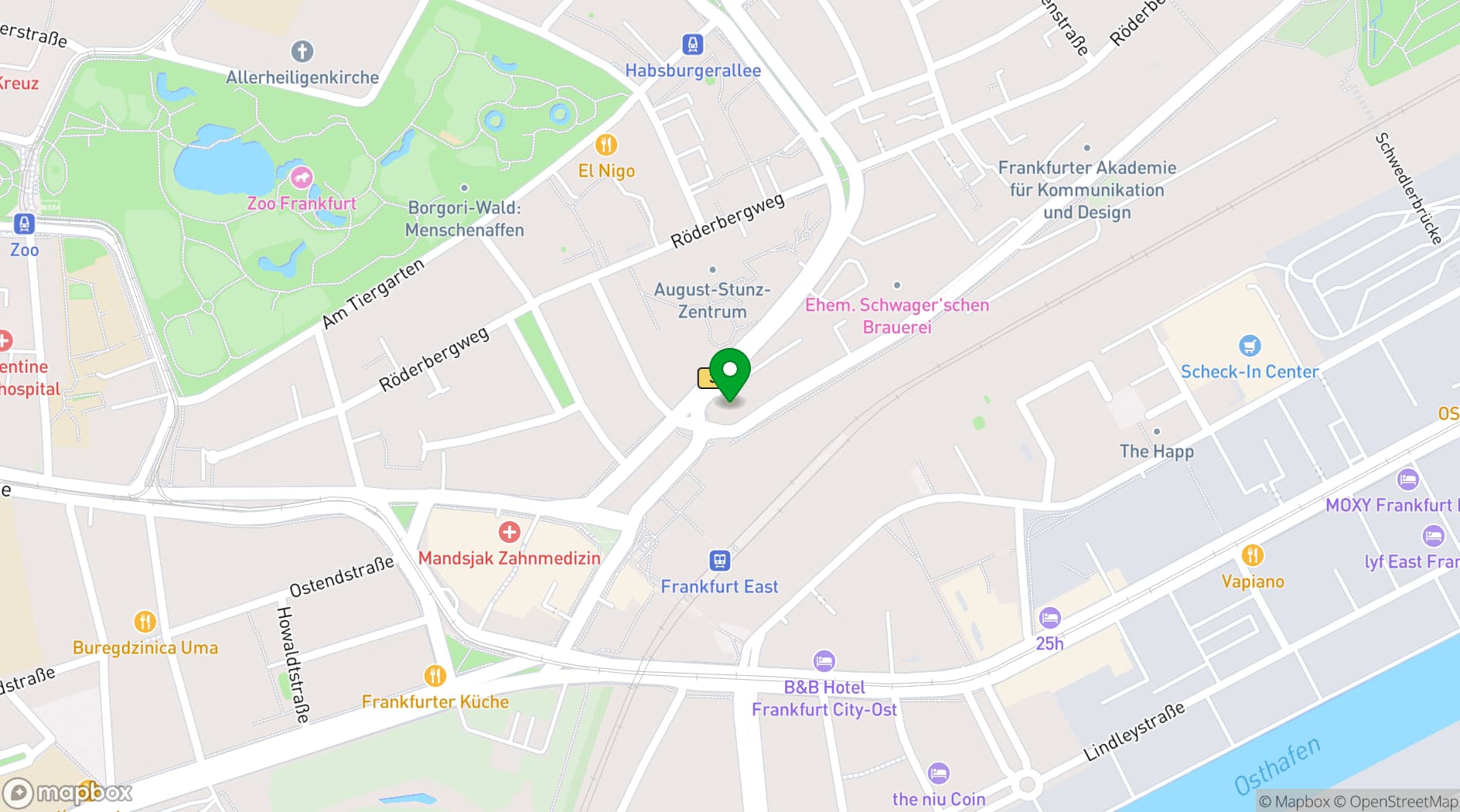 Map showing Atelier Lihotzky