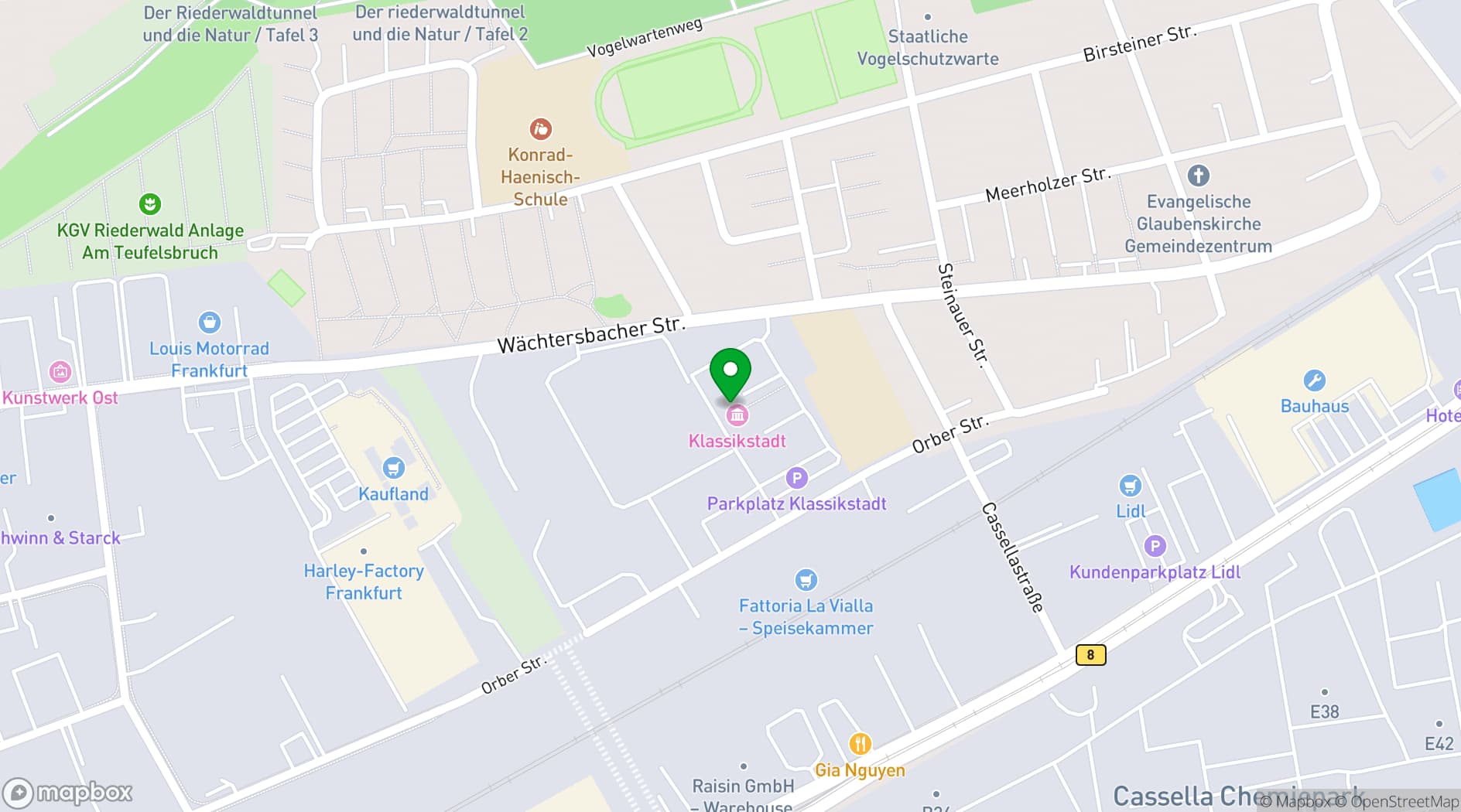 Map showing Klassikstadt