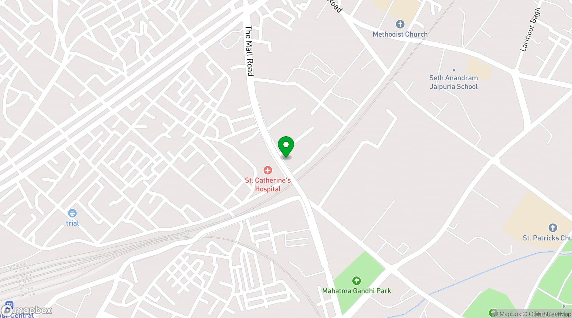 Map showing Hotel Gagan Plaza
