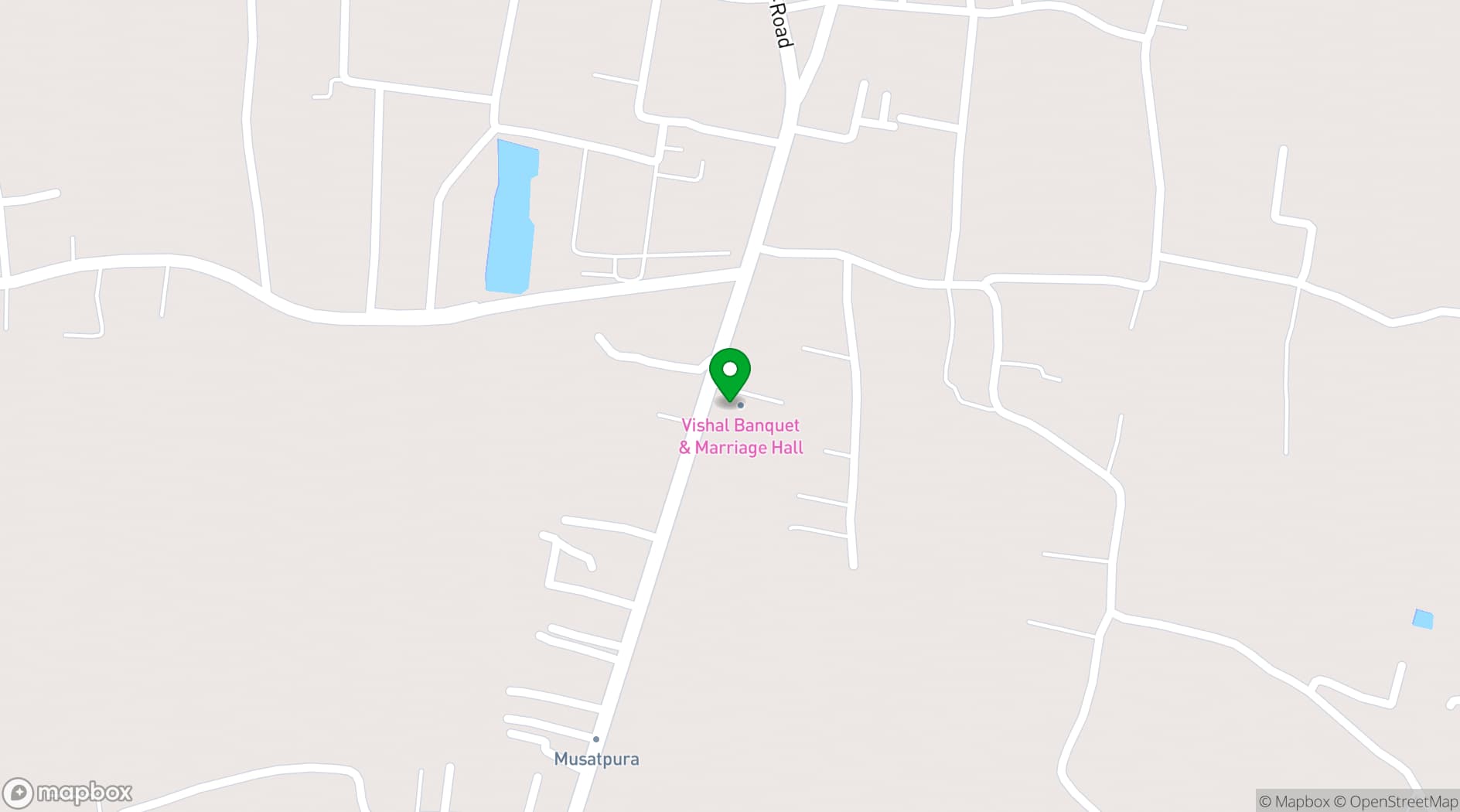 Map showing Vishal Banquet & Marriage Hall