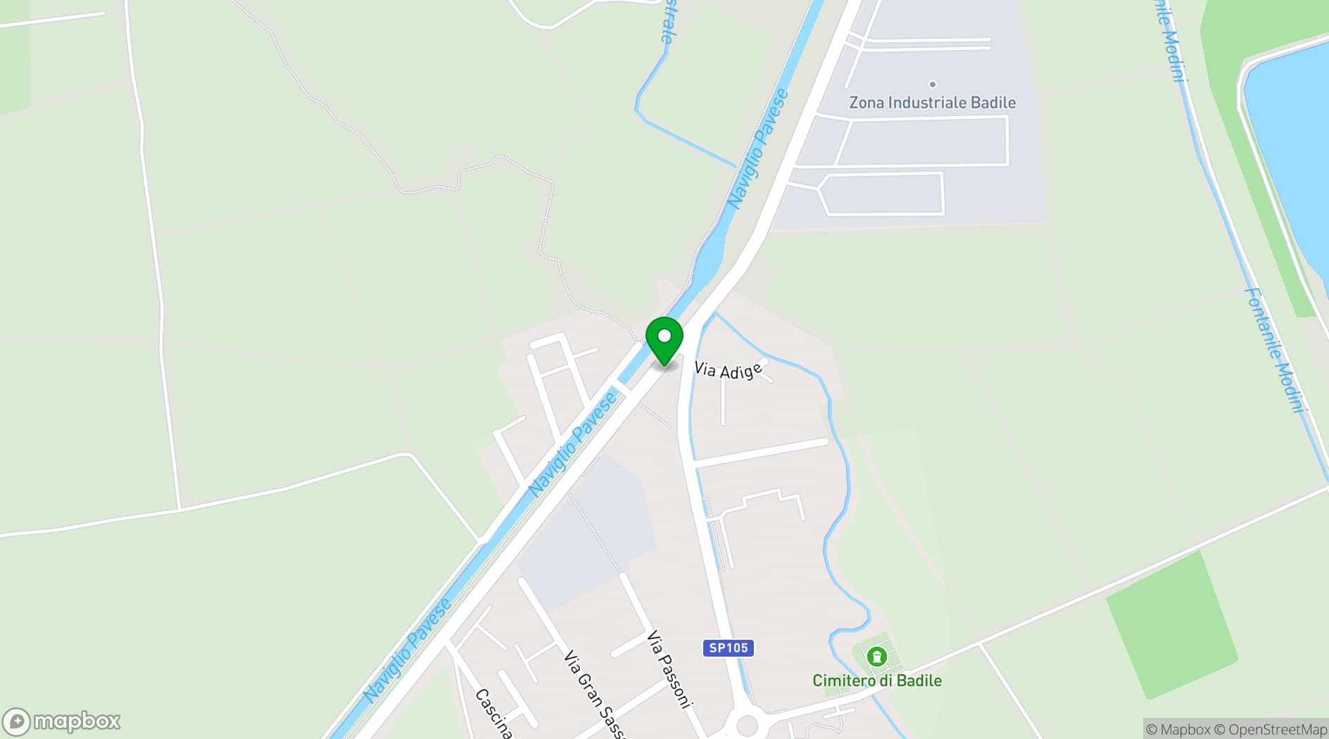 Map showing La Pergola