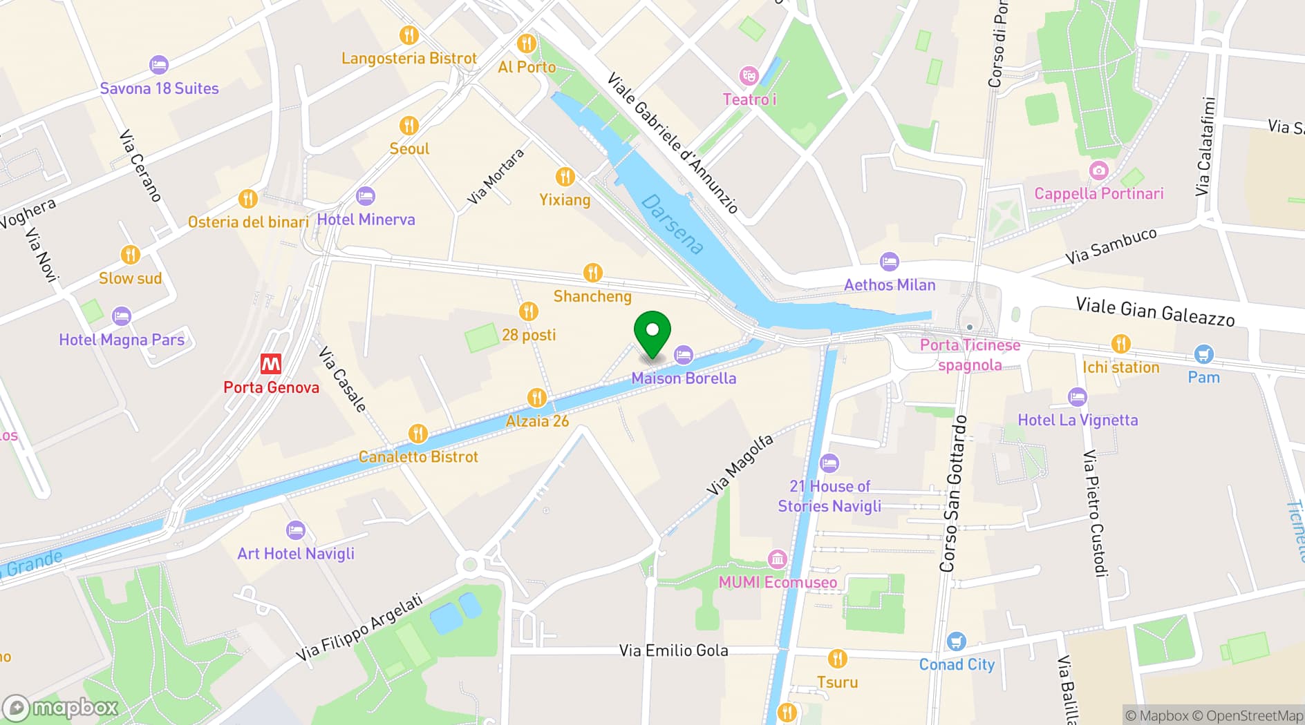 Map showing Officina 12