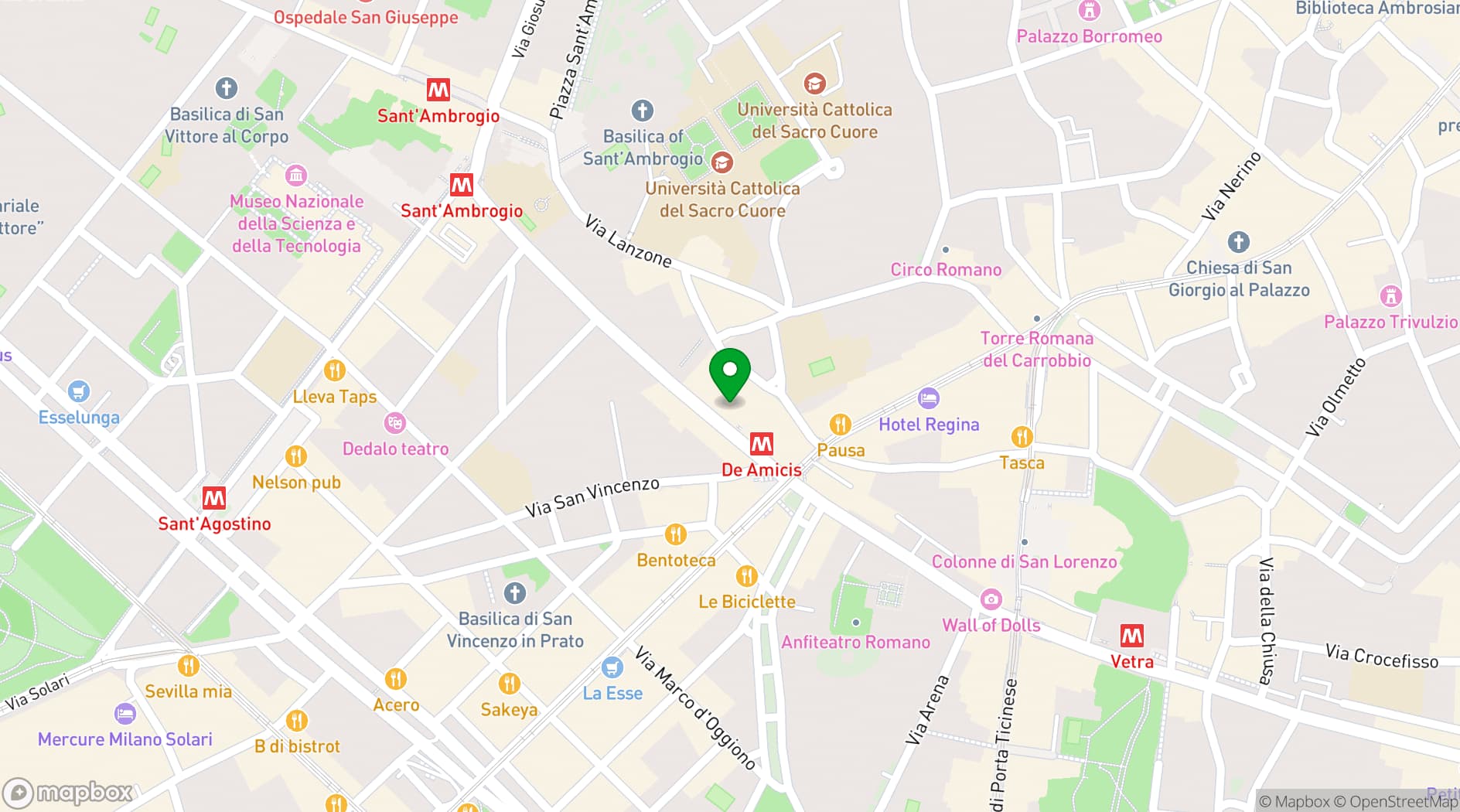Map showing Hotel Pierre