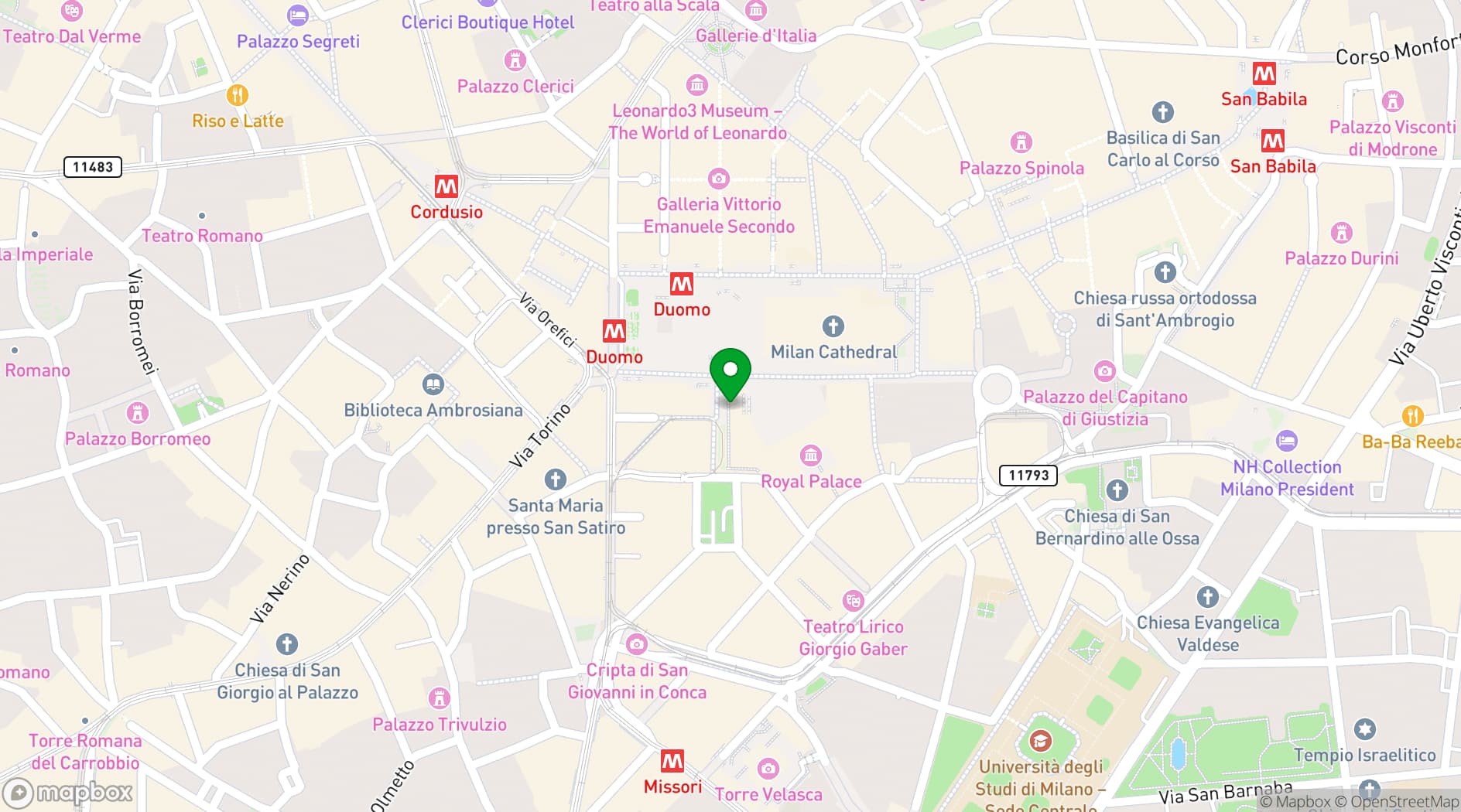 Map showing Museo del 900