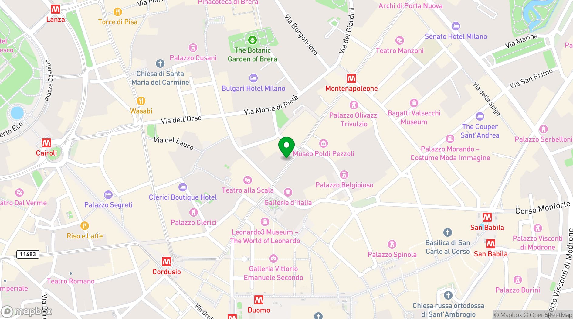 Map showing The Showroom