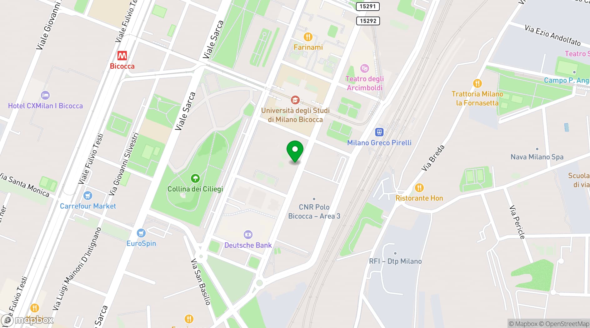 Map showing BiM Milano