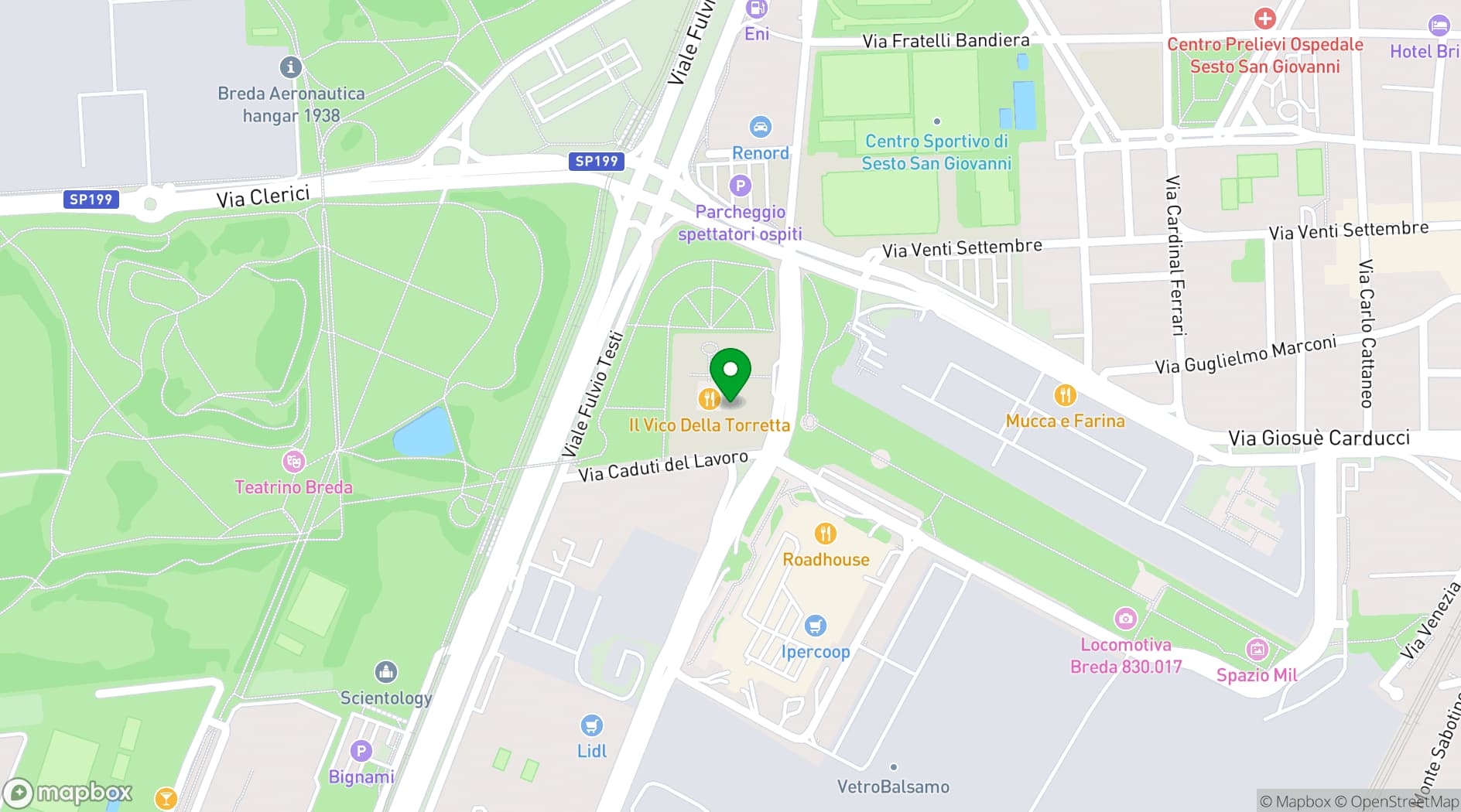 Map showing Grand Hotel Villa Torretta
