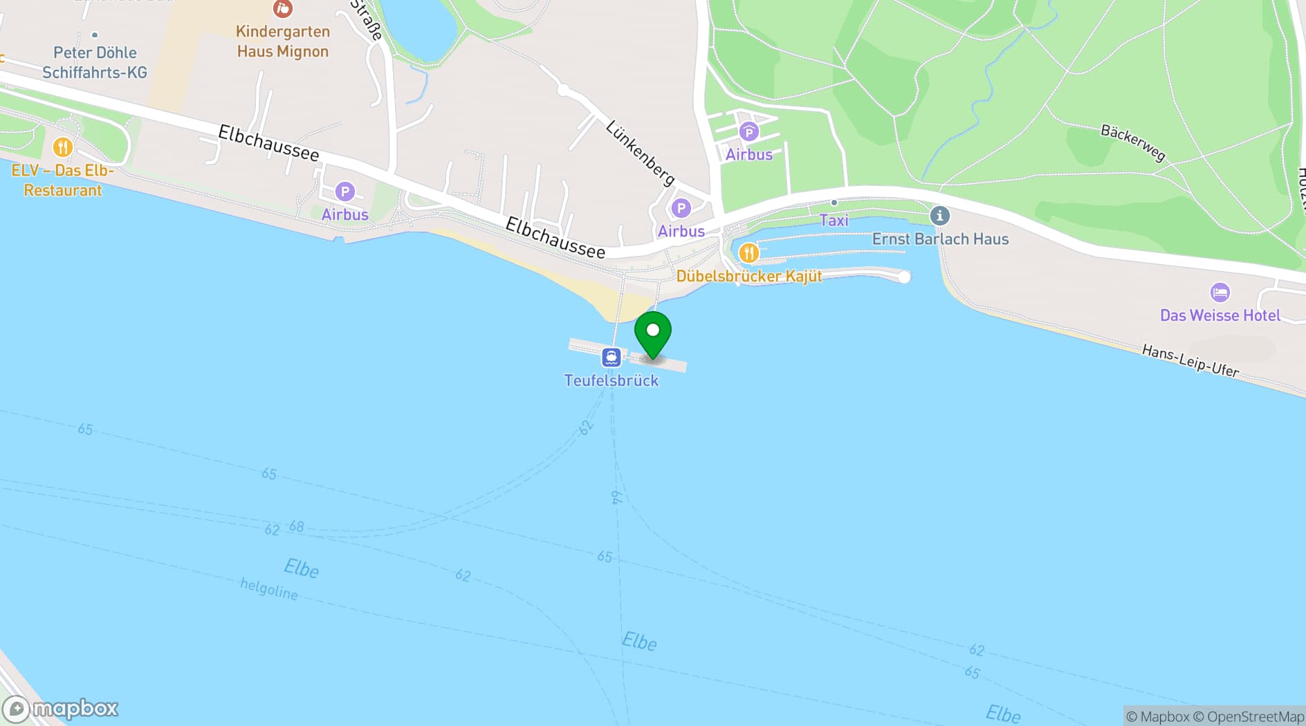 Map showing Restaurant Engel
