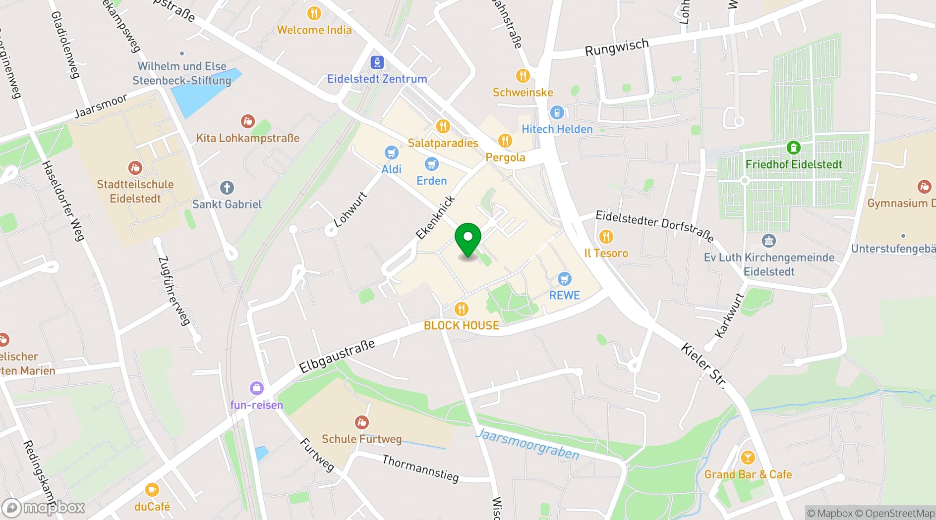 Map showing Kulturhaus Eidelstedt