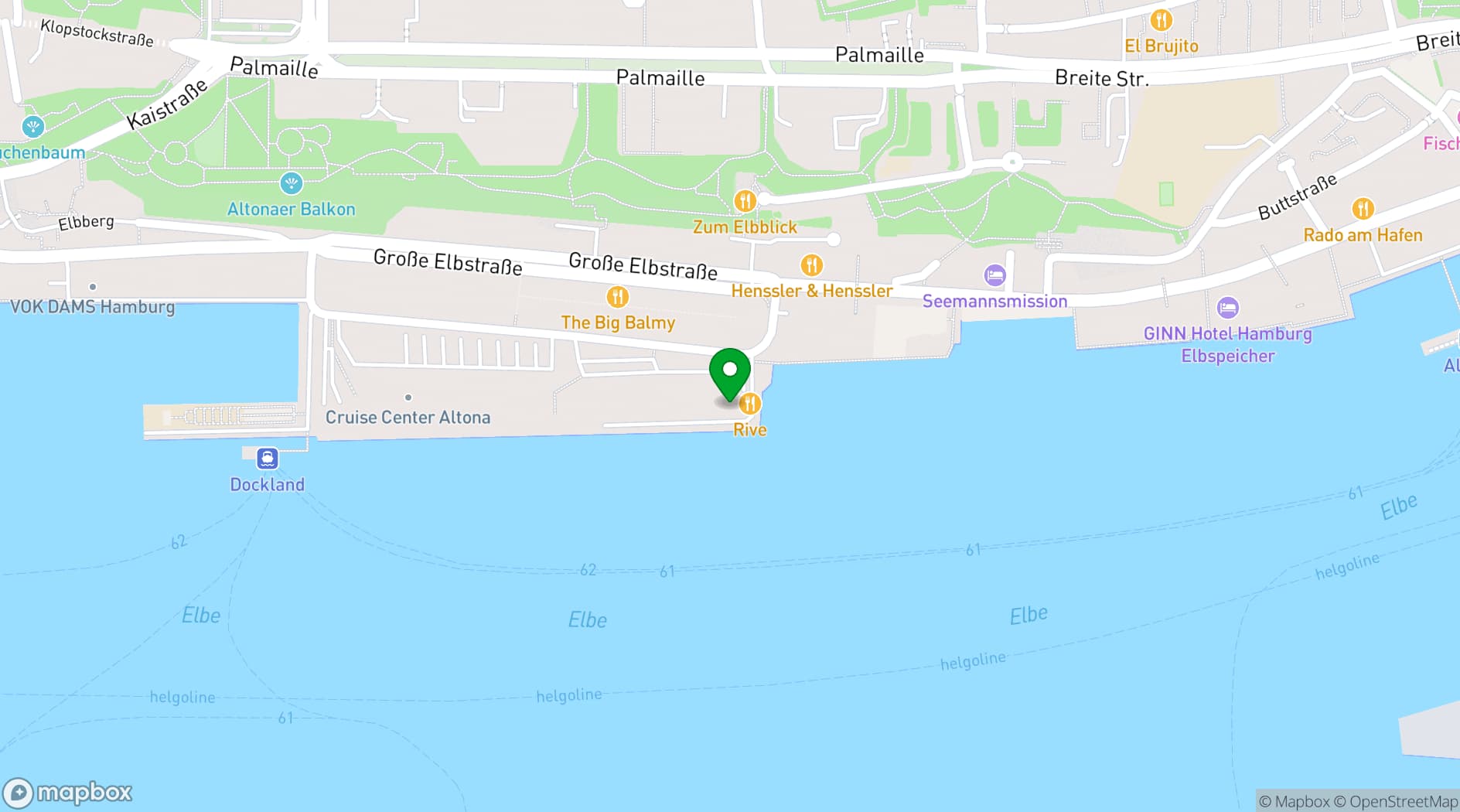 Map showing Rive Fish & Faible