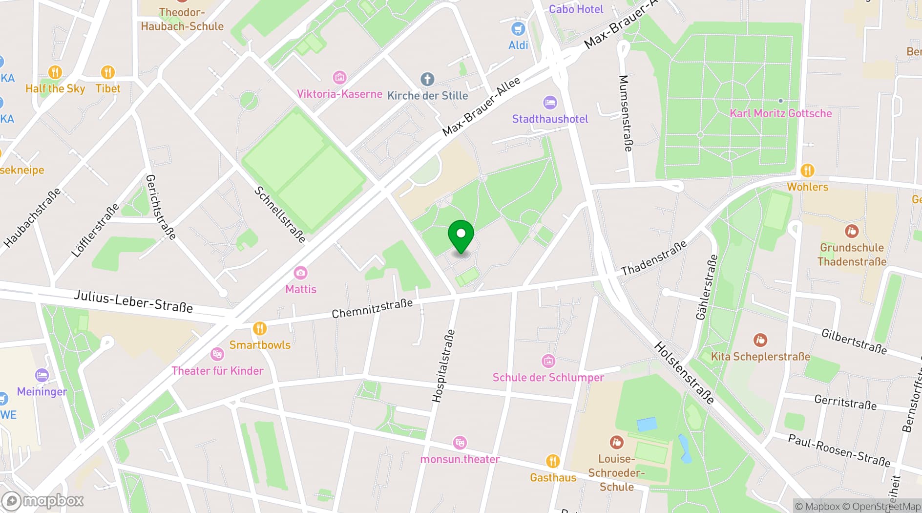 Map showing HausDrei