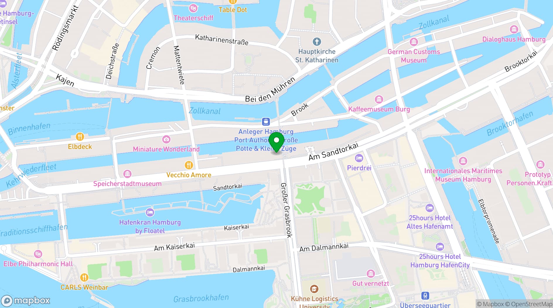 Map showing VLET Kochschule