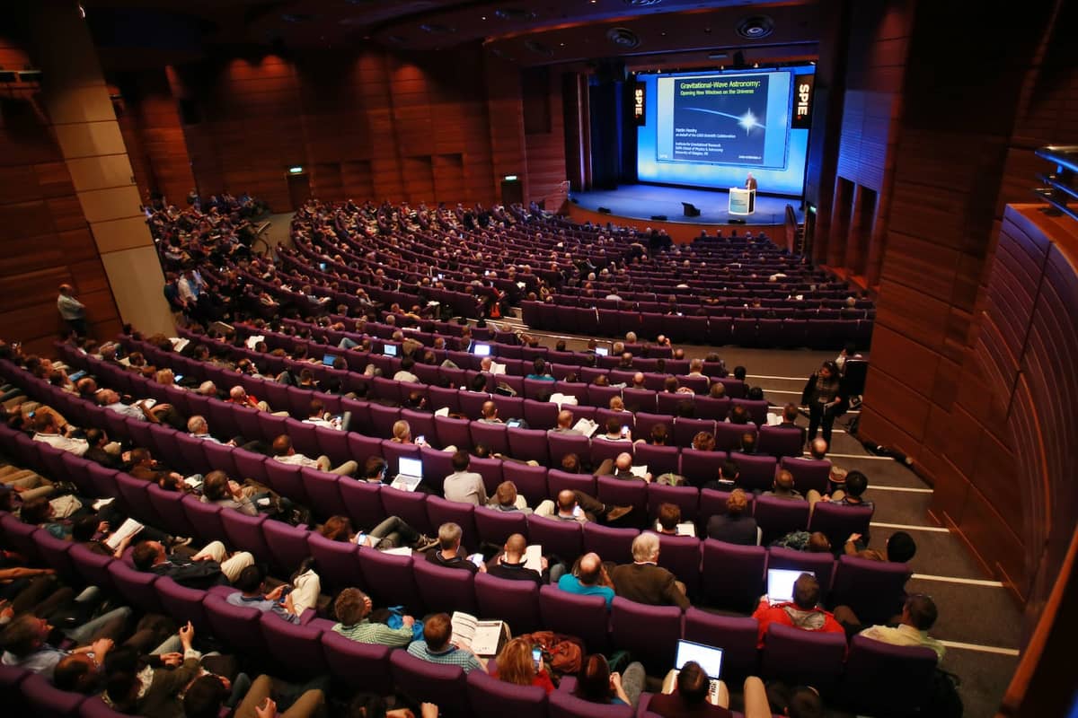conference in The Pentland Auditorium