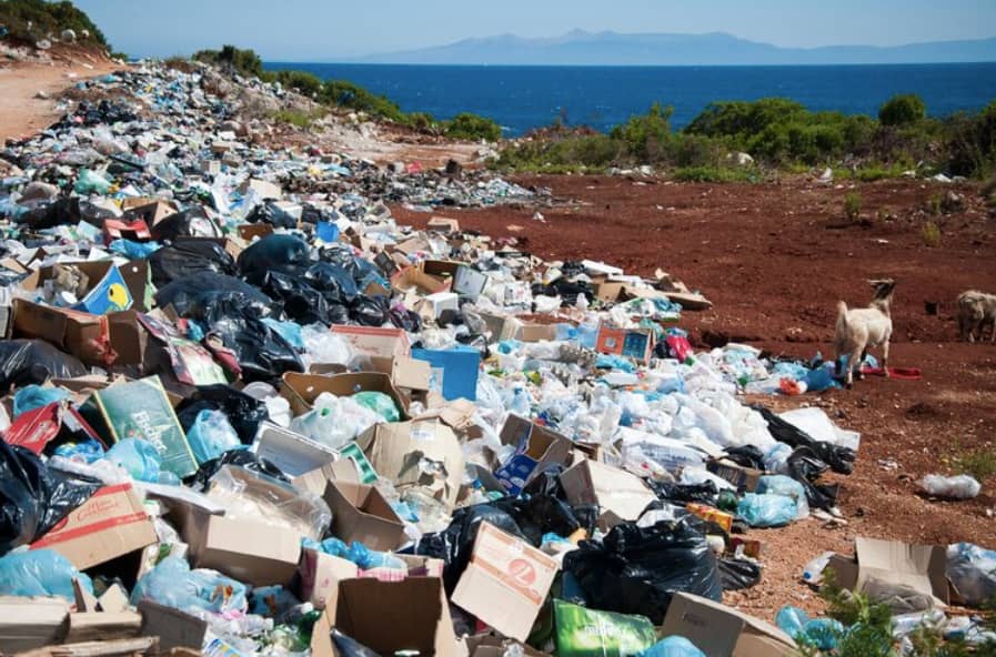 rubbish pile