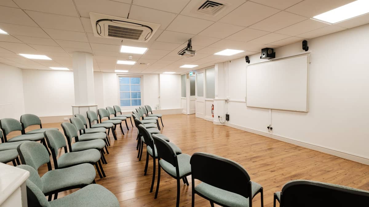 Conference set up in the Susannah Barford Room