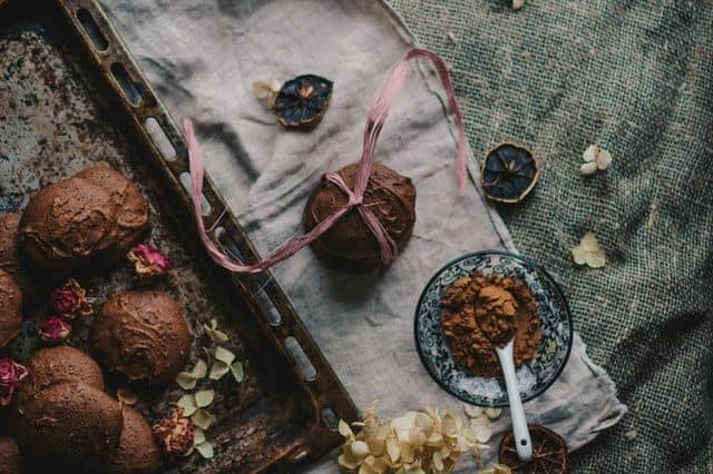 Chocolate truffle making