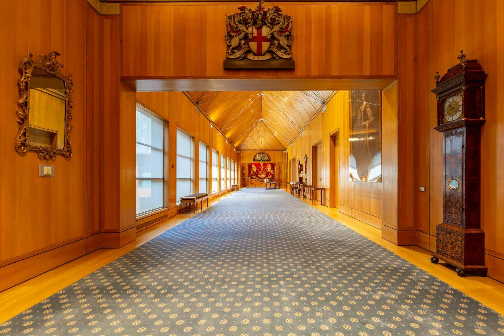 Elegant Reception Gallery at Haberdashers' Hall, ideal for events and networking.