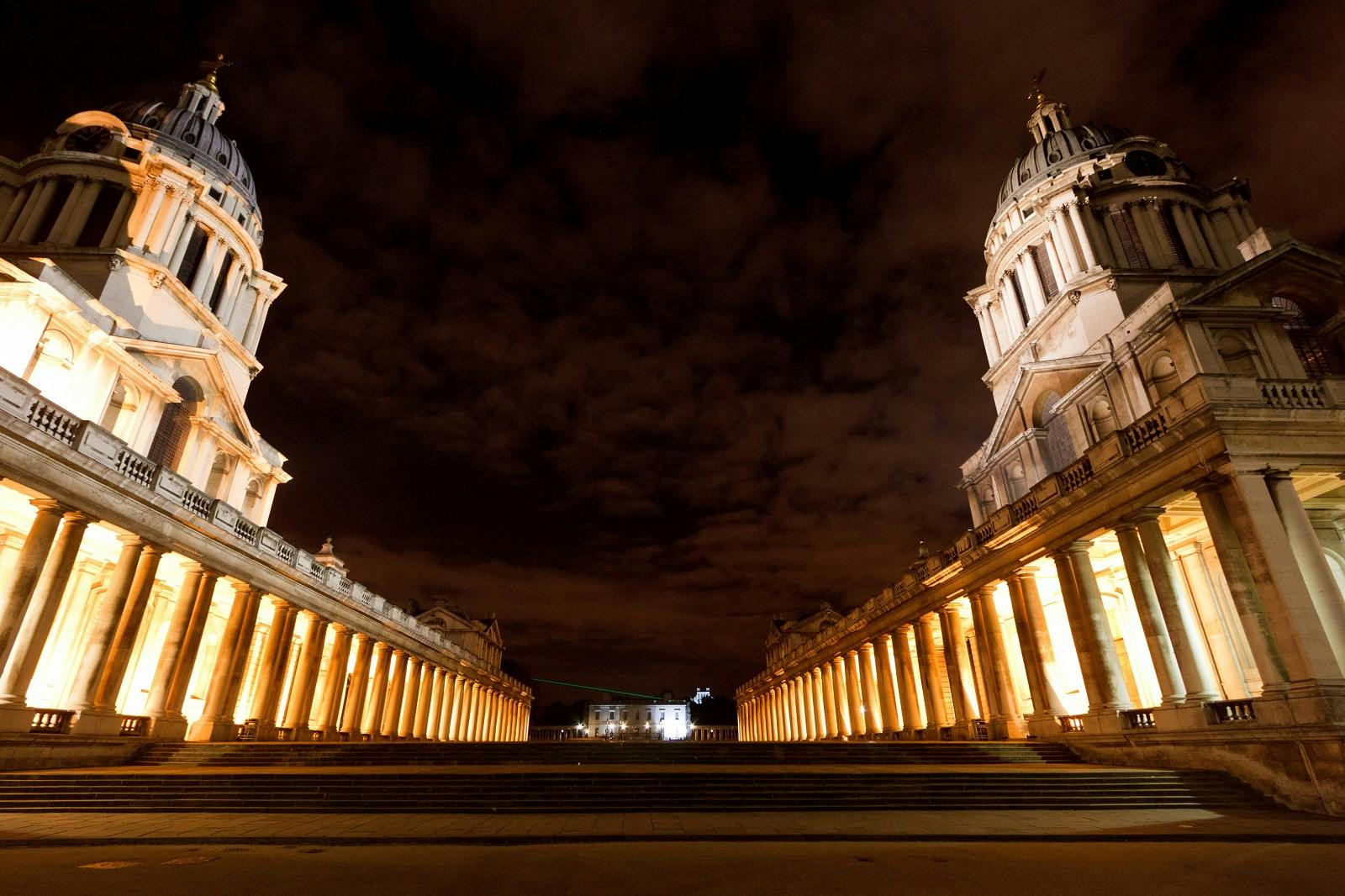 Painted Hall at Old Royal Naval College, grand columns, ideal for gala dinners and events.