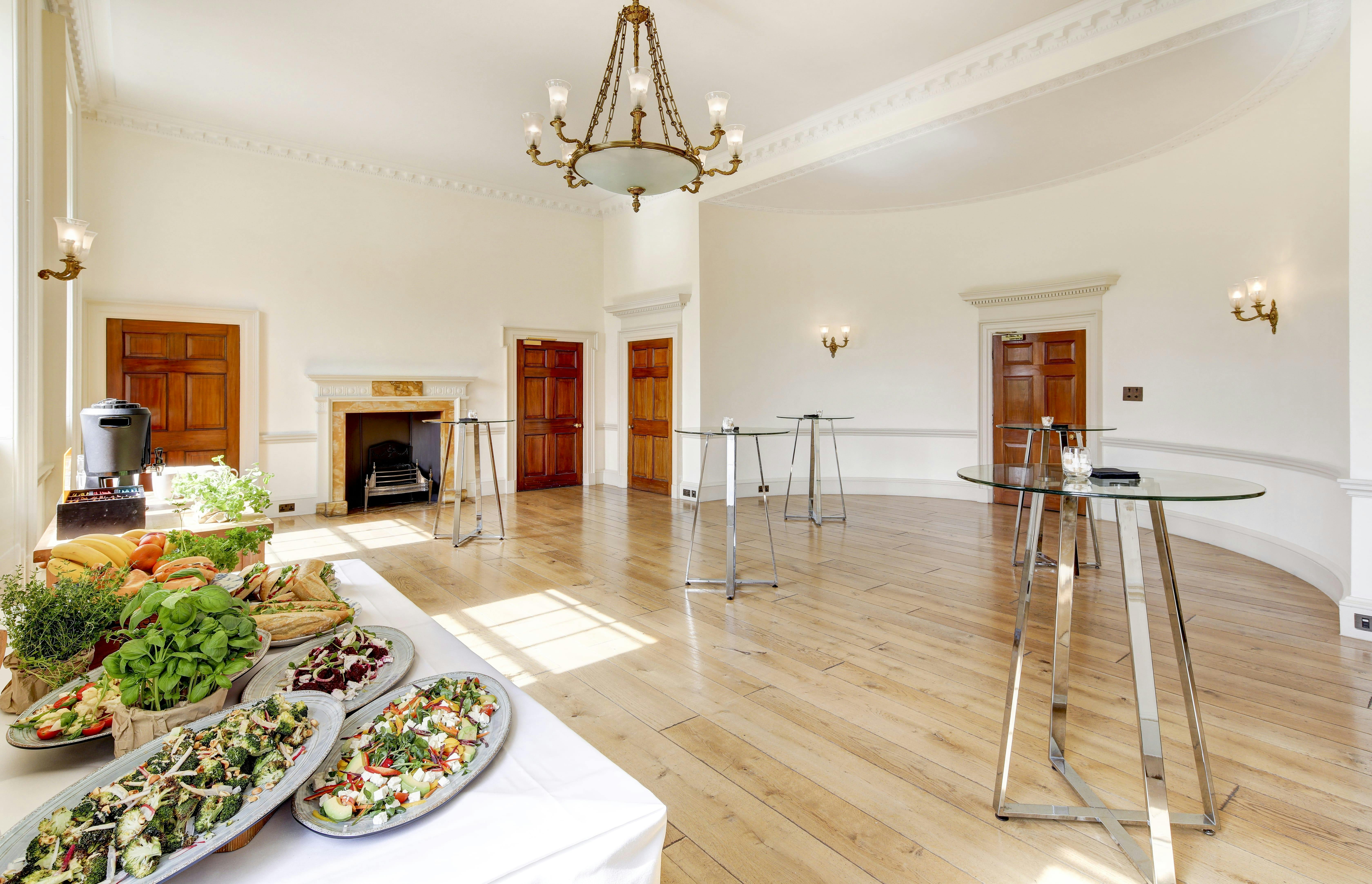 Elegant Navy Board Rooms at Somerset House, perfect for networking events and receptions.