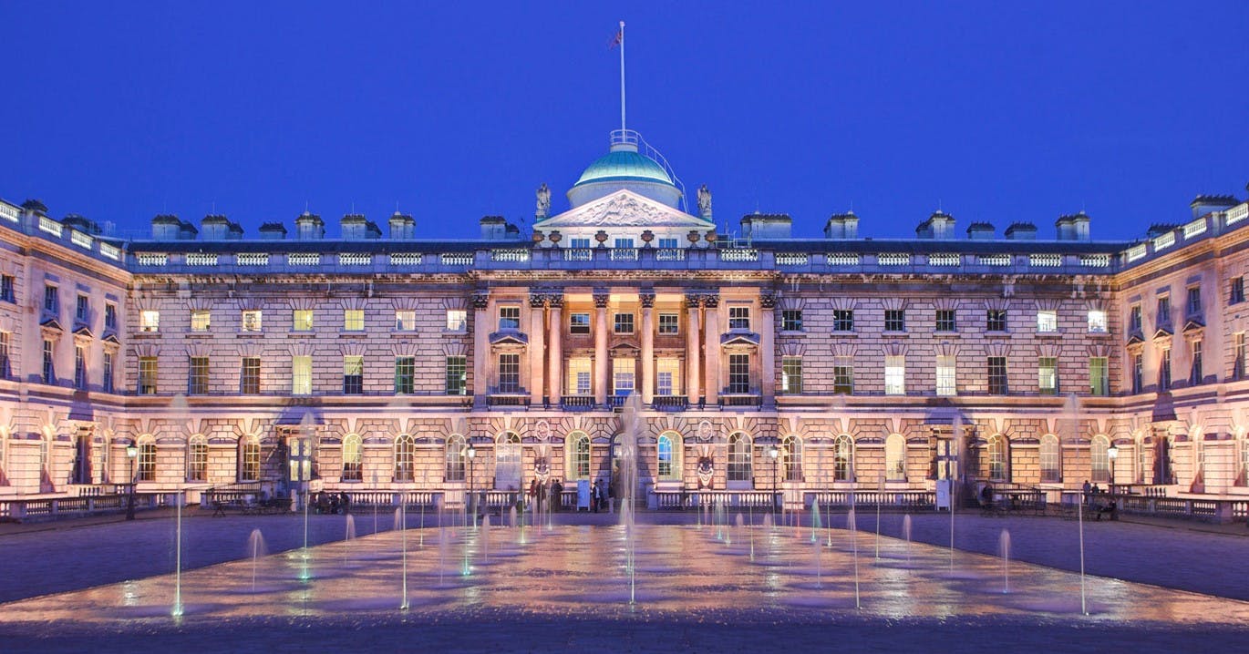 Edmond J. Safra Fountain Court at dusk, elegant venue for gala dinners and corporate events.