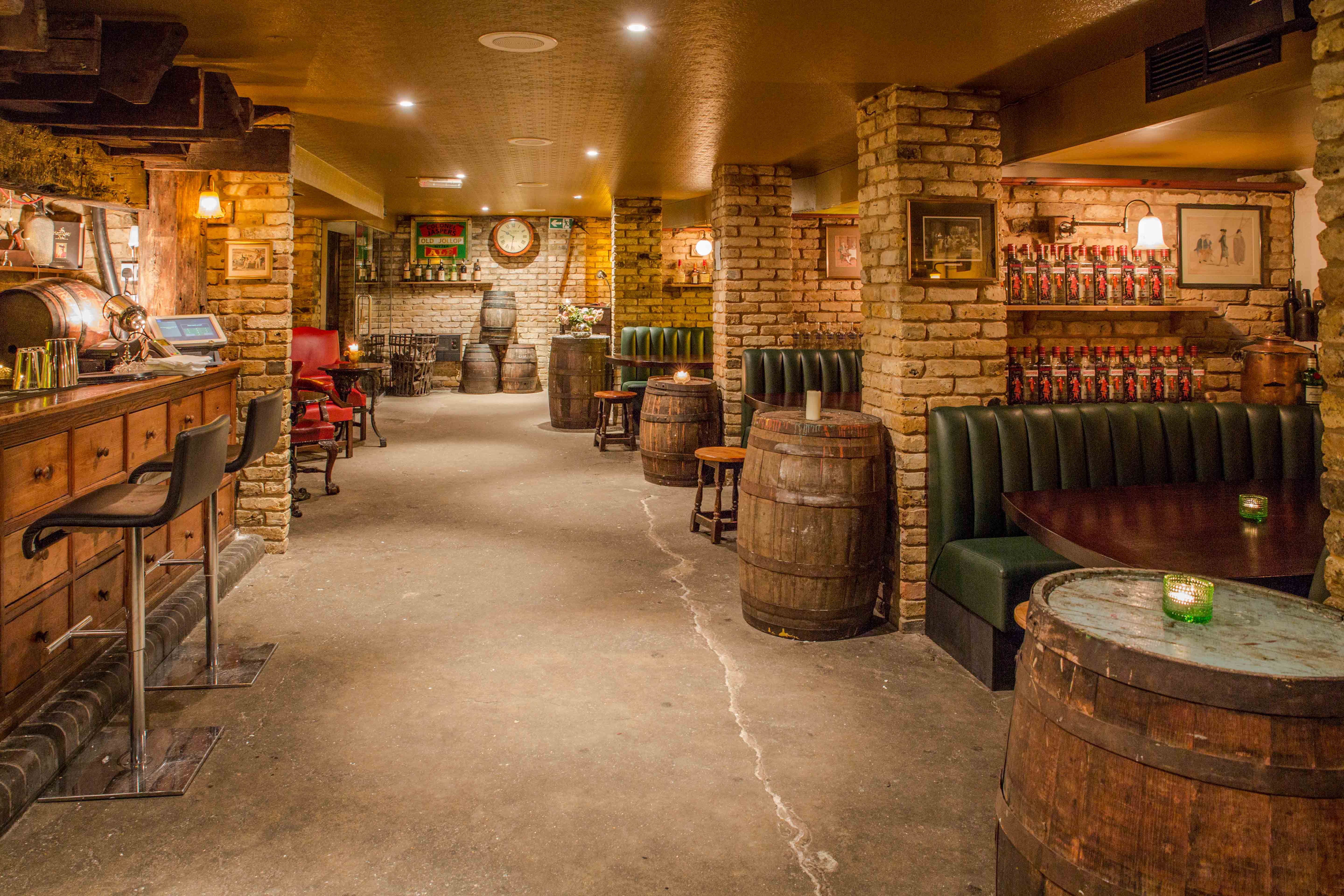 Cozy rustic venue with brick walls for intimate gatherings and private events. - Banner