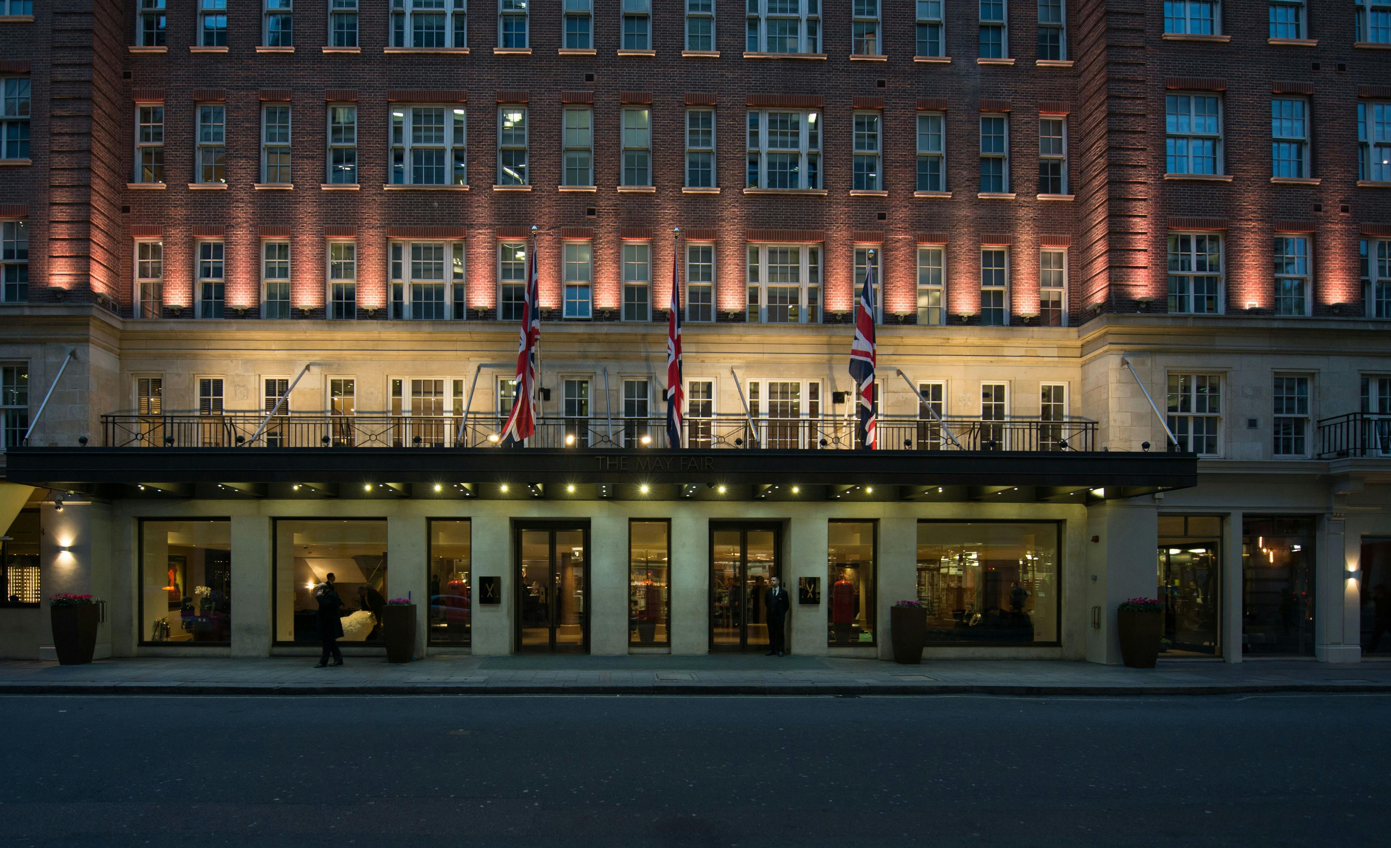 The Crystal Room at The May Fair Hotel, elegant venue for upscale events and meetings.