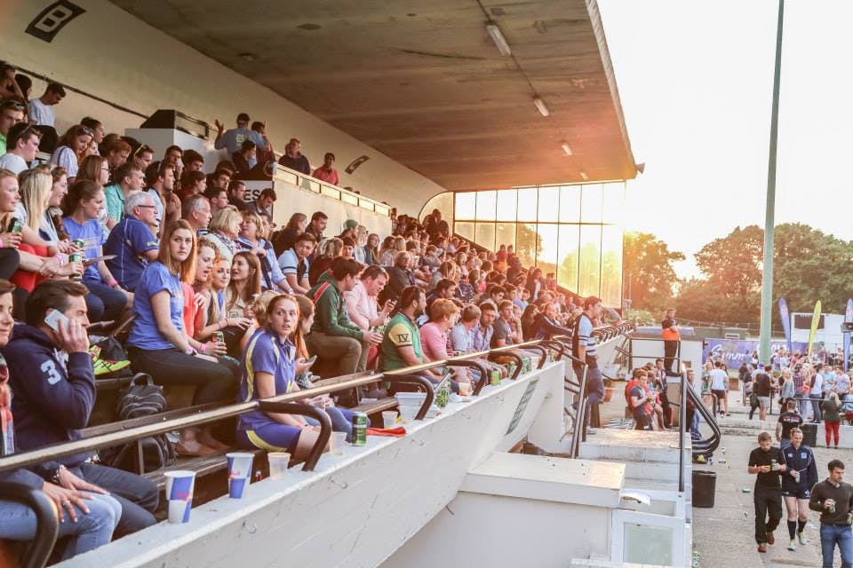 Crowd at Murray Judd Room, Richmond Athletic Ground for vibrant evening events and gatherings.