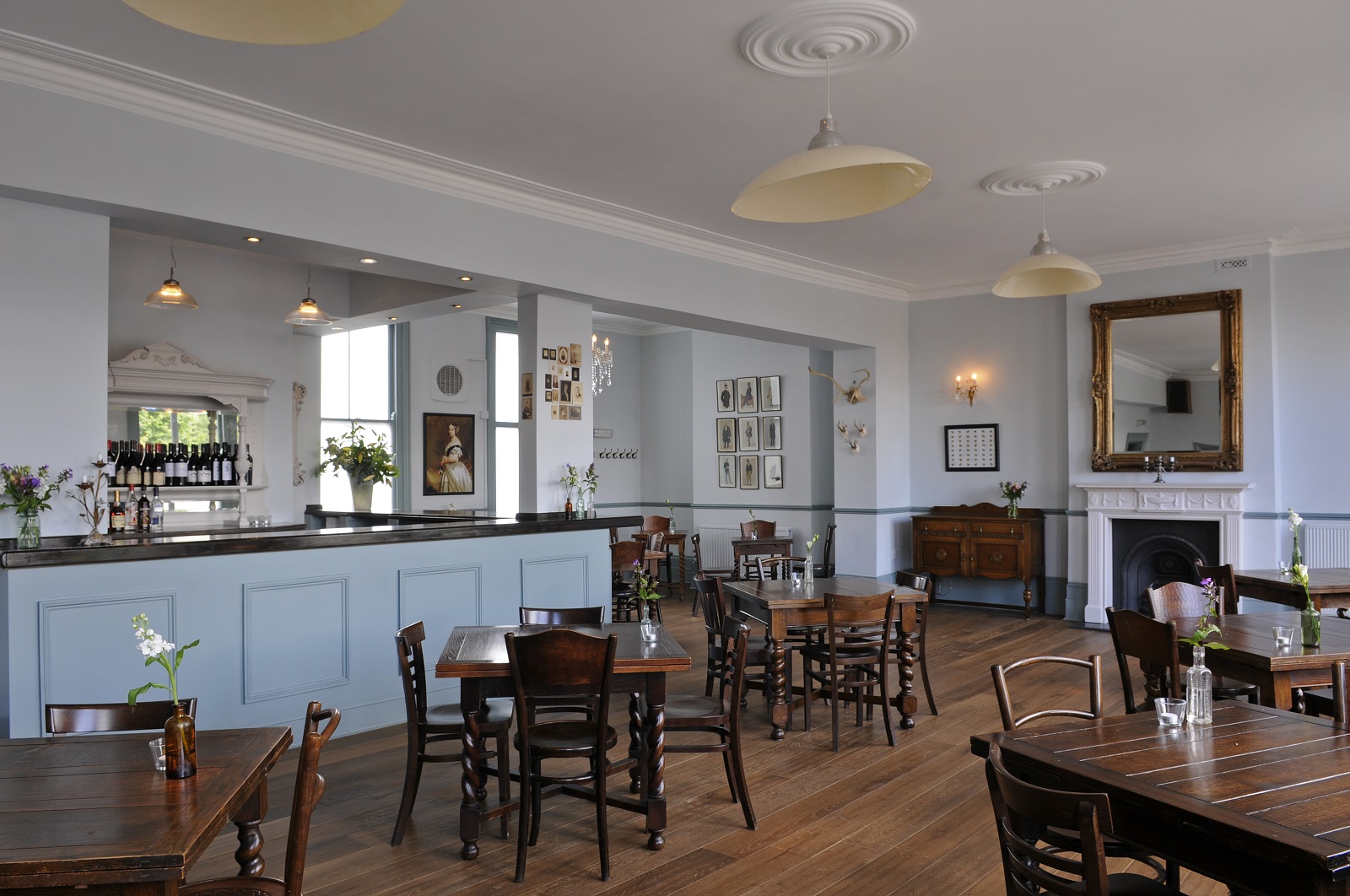 Elegant dining room at Victoria Stakes, perfect for events and receptions. - Banner