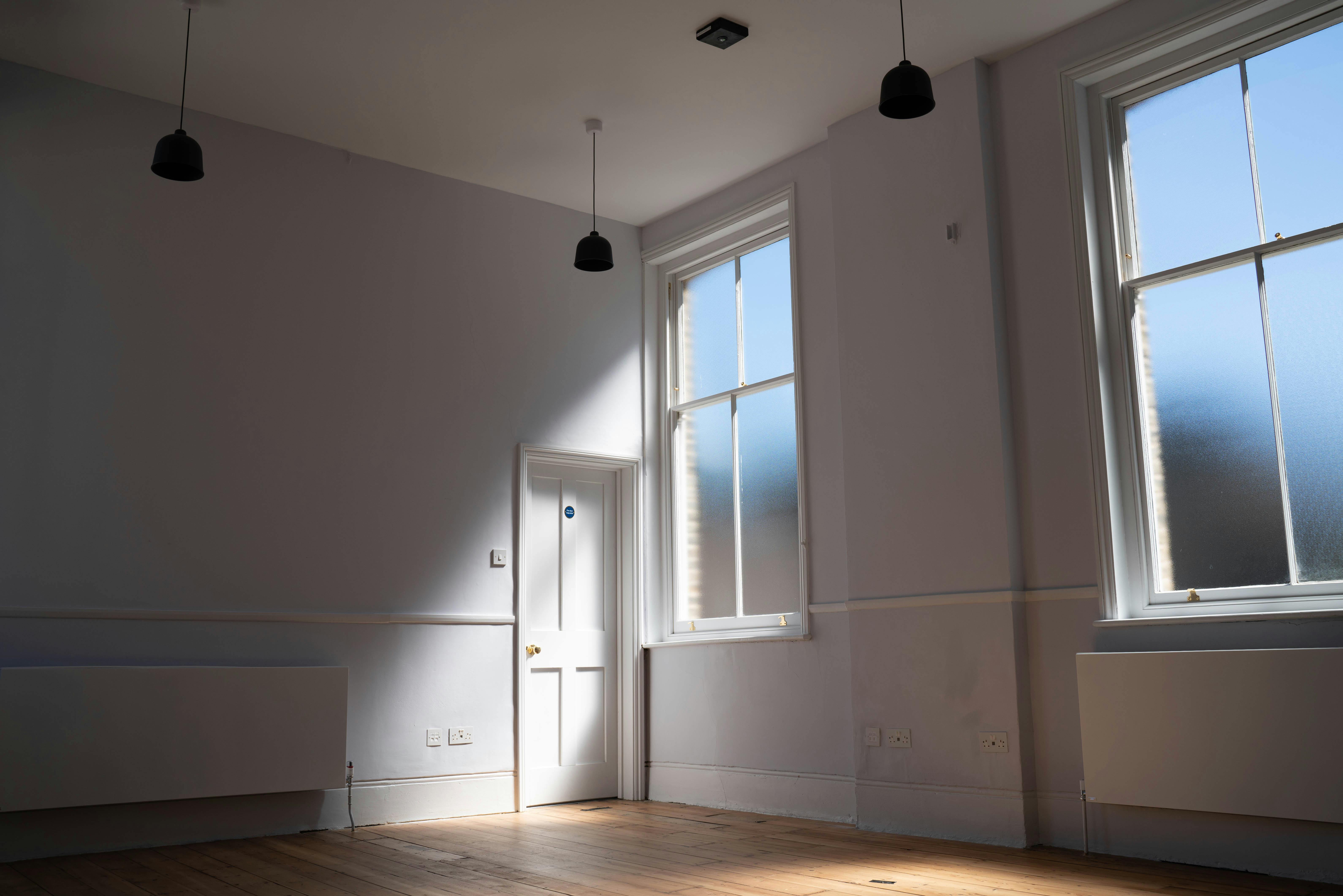 Wollstonecraft Room: bright, airy space for workshops and conferences with large windows.