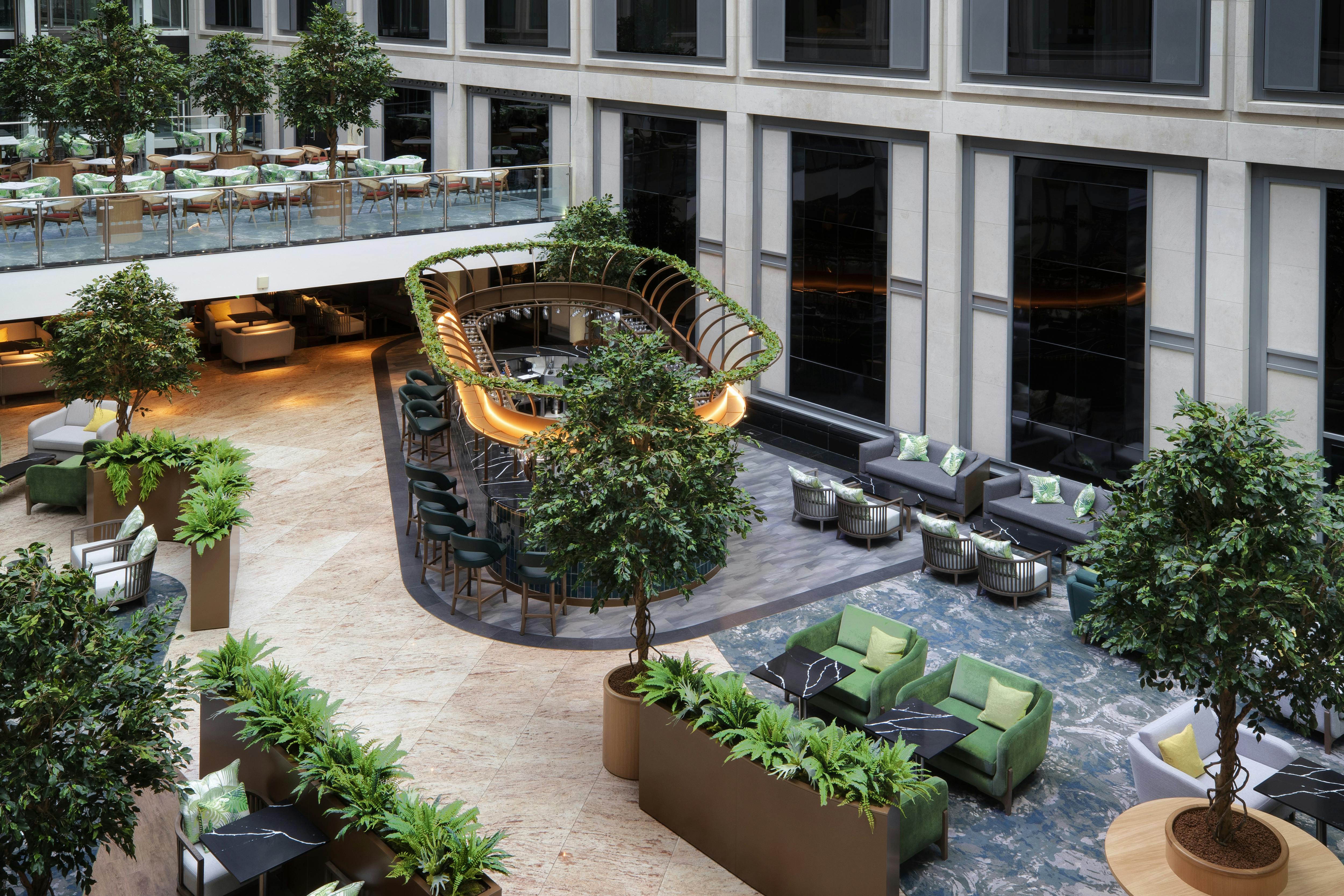 Churchill Suite at Leonardo Royal Hotel London, modern venue for events with stylish bar.