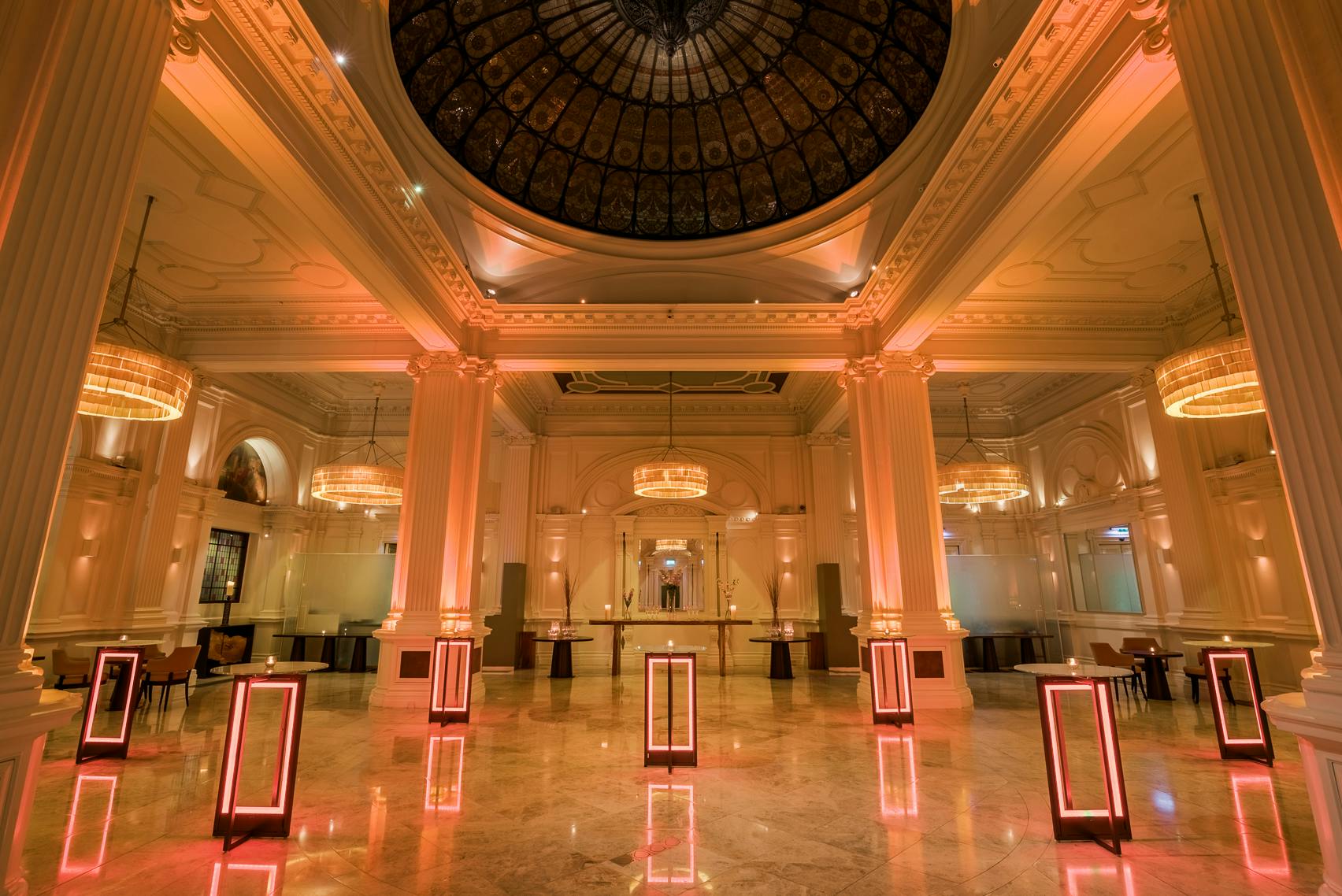 1901 Ballroom at Andaz London, elegant venue for upscale events and conferences.