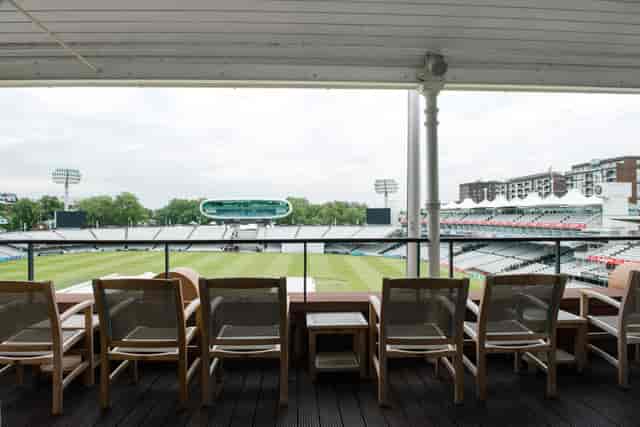 Pavilion Roof Terrace at Lord's Cricket Ground, ideal for corporate events and gatherings.