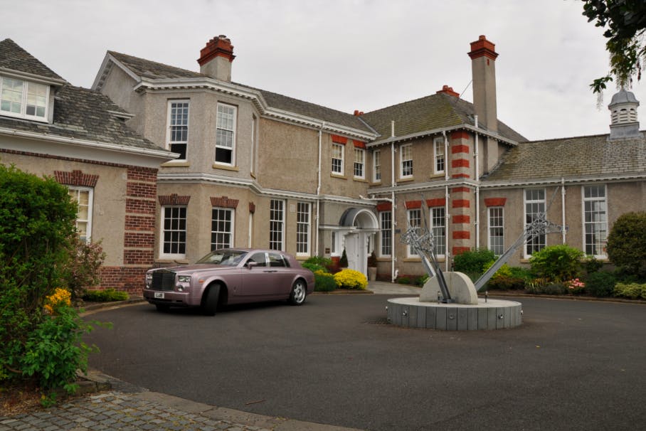 Elegant ballroom at Leverhulme Hotel, ideal for corporate events and upscale receptions.