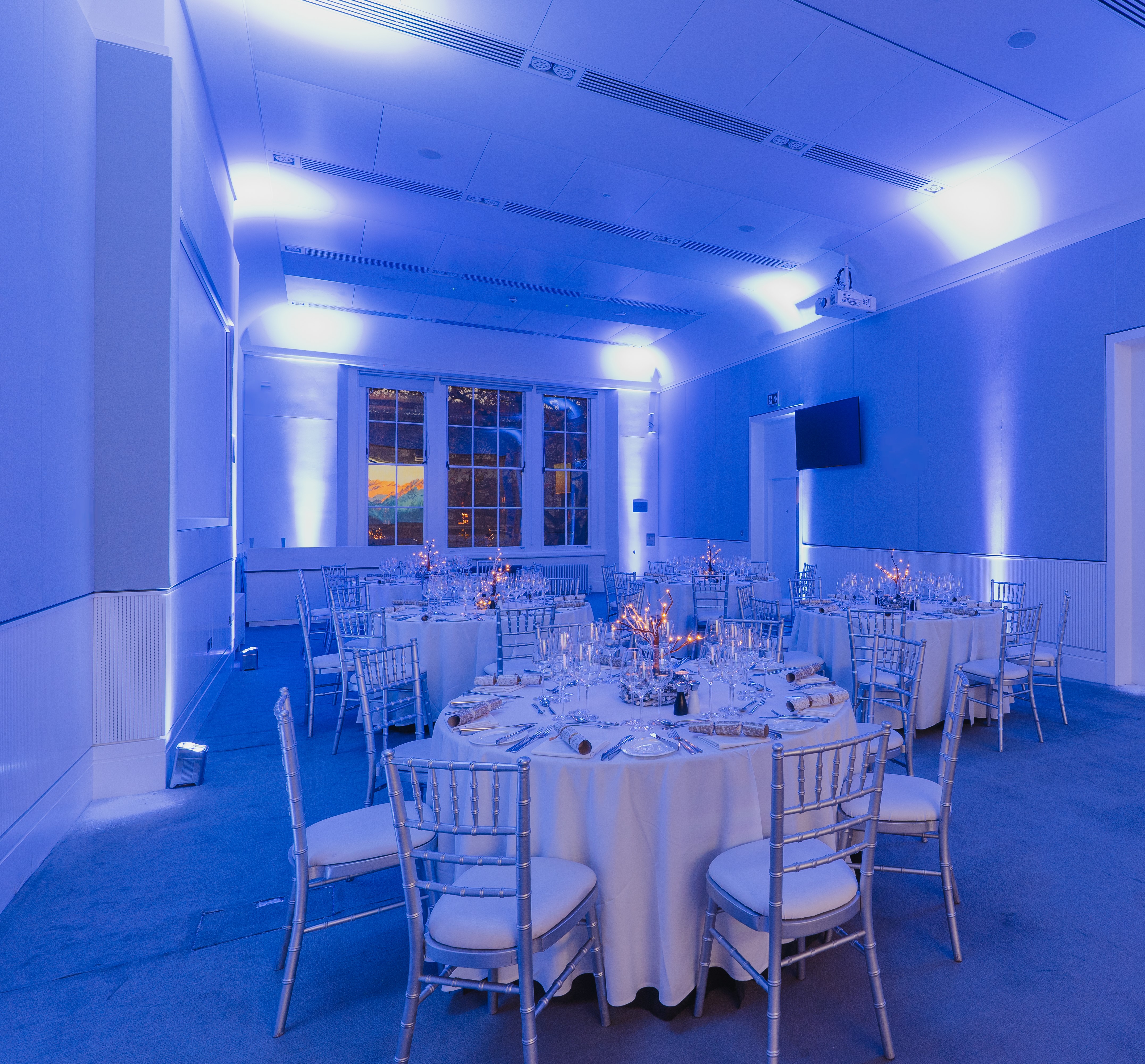 Elegant event space at Al Qasimi Room, ideal for formal dinners and galas. - Banner