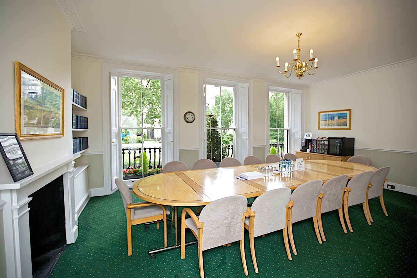 Vita Sackville-West Room with oval table, ideal for board meetings and conferences.