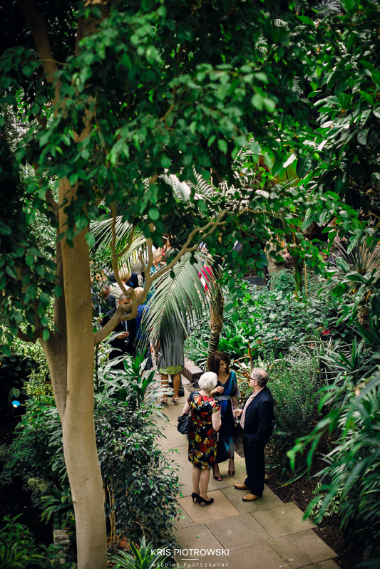 Lush Conservatory at Barbican Centre, ideal for networking events and gatherings.