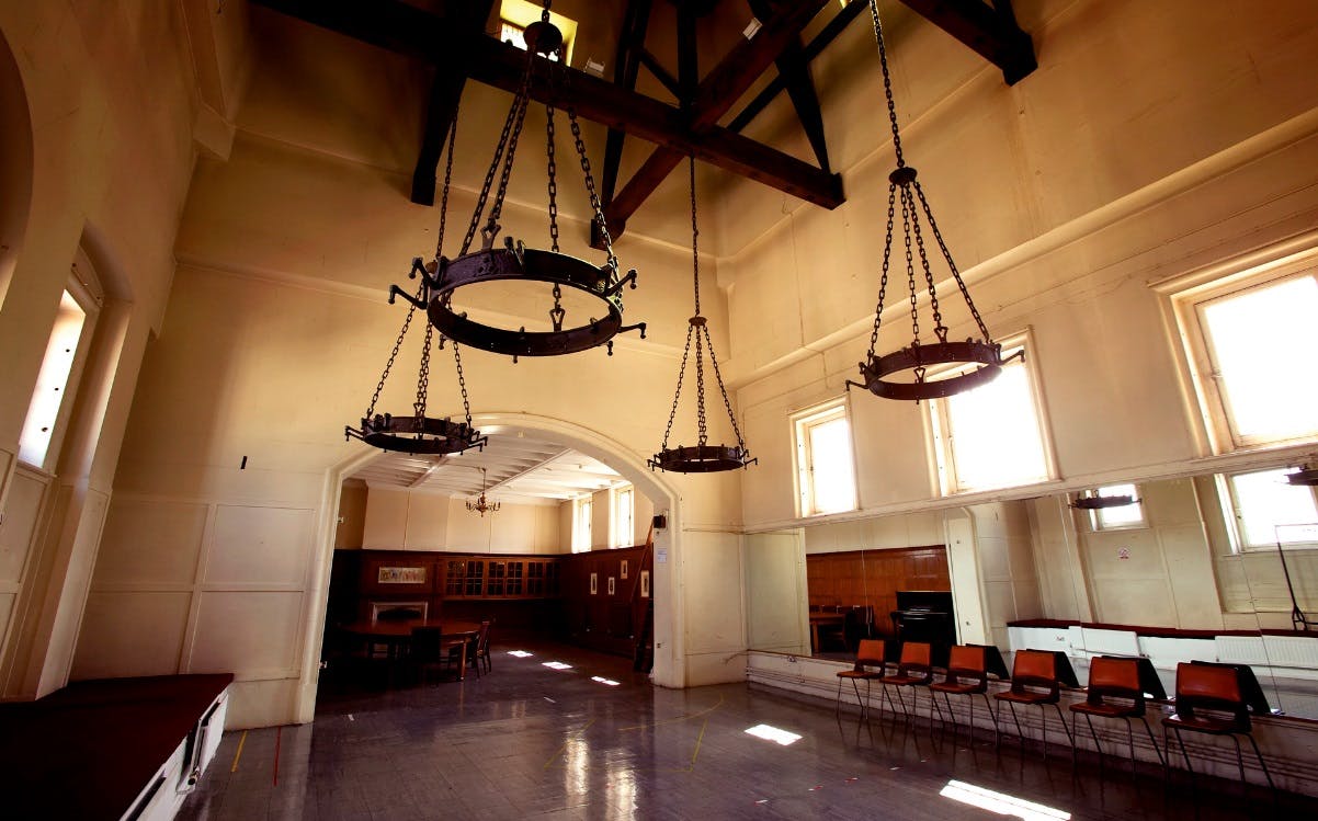 Dome Room at Her Majesty's Theatre: elegant venue with high ceilings for events.