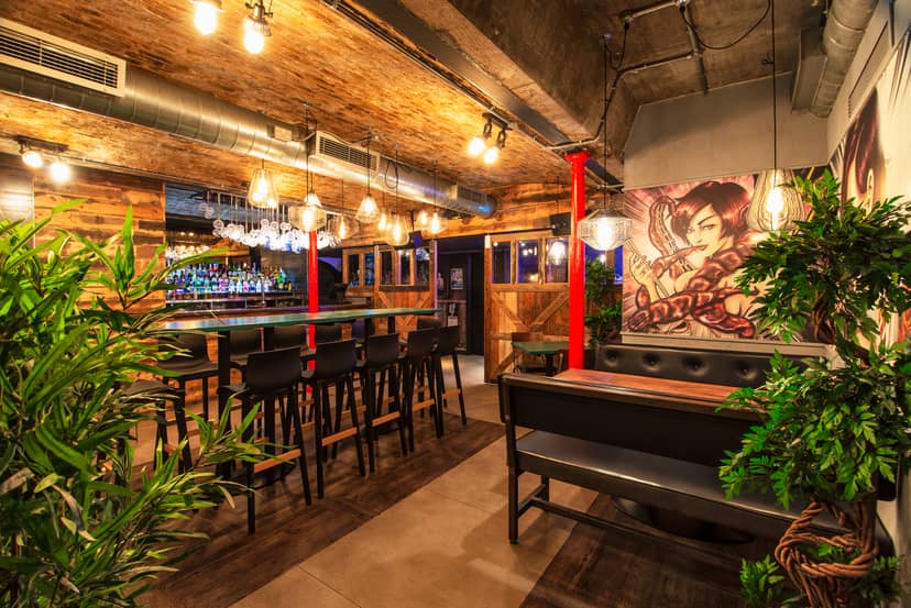Stylish event space at ICE BAR London, ideal for networking and gatherings.