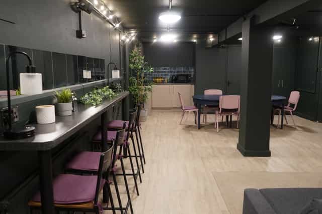 Modern meeting space with flexible seating for workshops at Young Actors Theatre Islington.