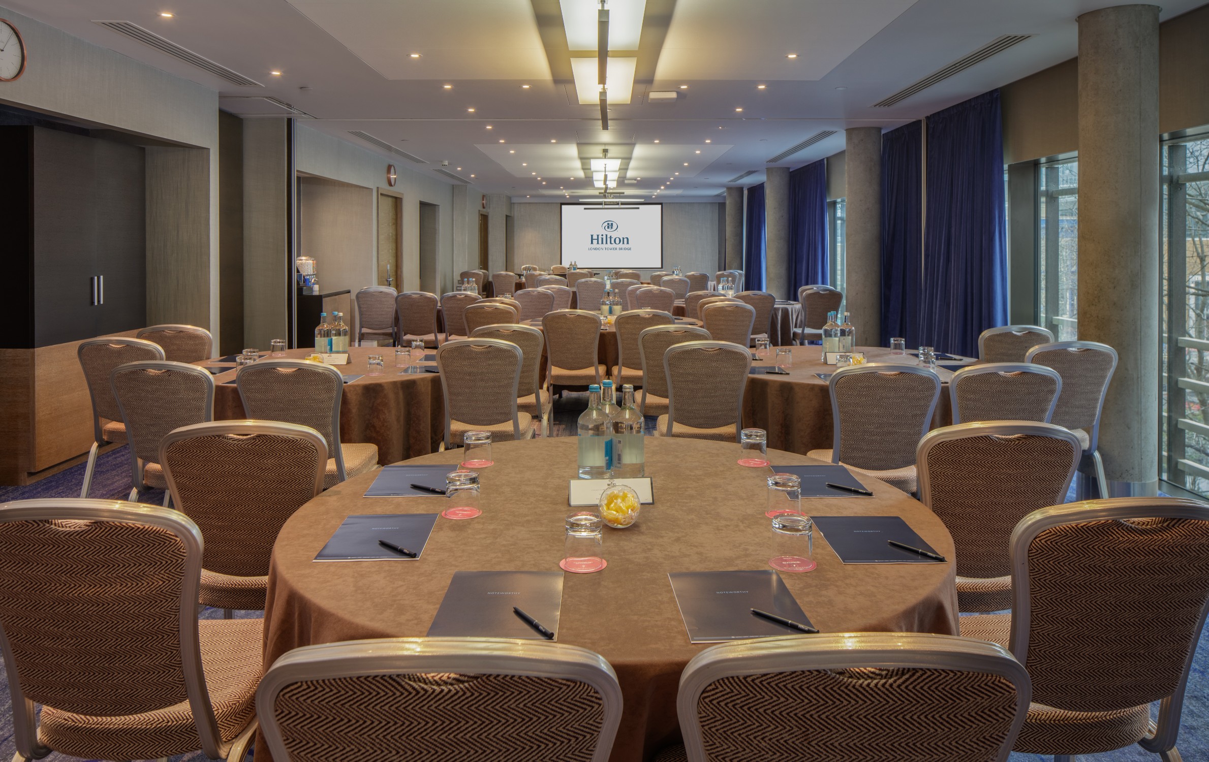 Meeting Room 2/3/4 at Hilton London Tower Bridge, ideal for corporate workshops and seminars. - Banner