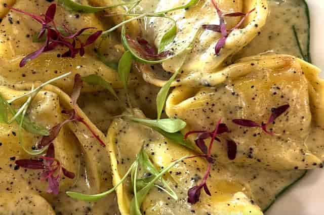 Elaine's London upscale pasta dish for wedding catering and banquet events.
