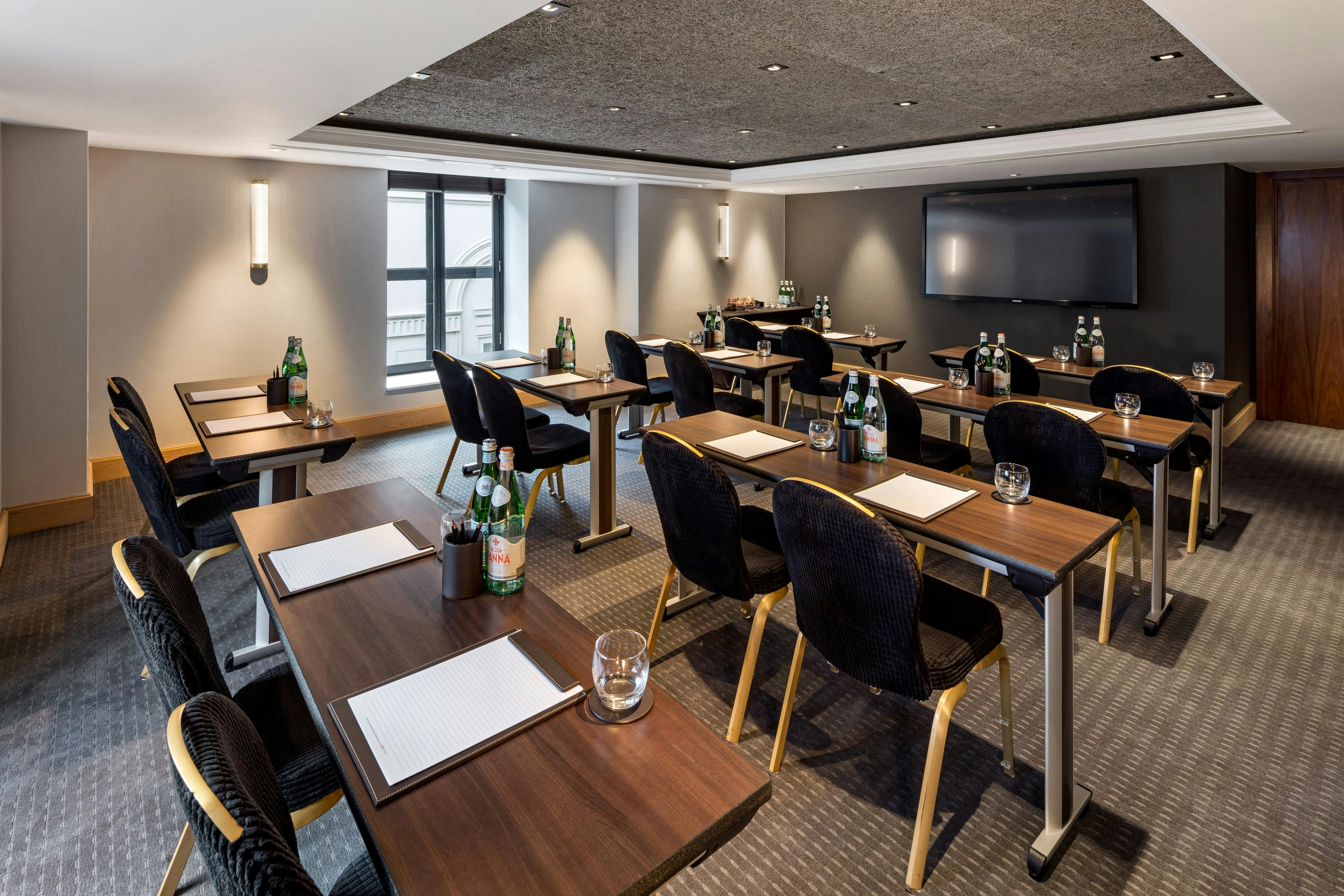 Private Room 14 at The Edwardian Manchester, modern meeting space for corporate events.