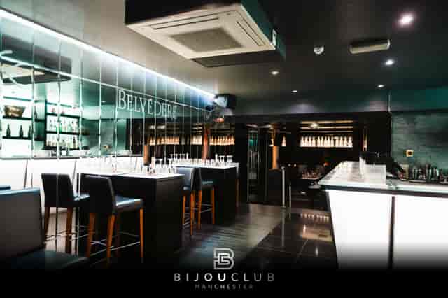 Sleek Cocktail Bar at Bijou Club for upscale events and private gatherings.