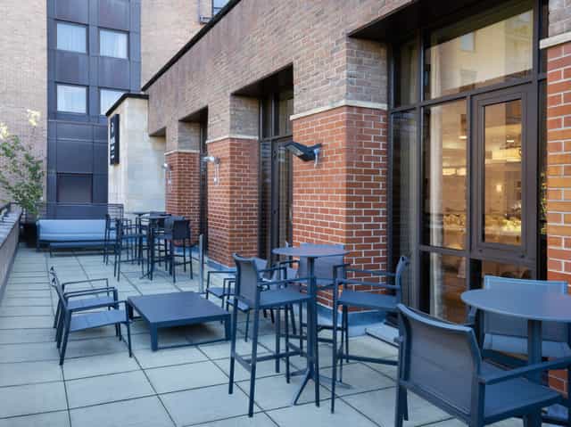 Merchant Suite outdoor space at Delta Hotels Liverpool, perfect for networking events.