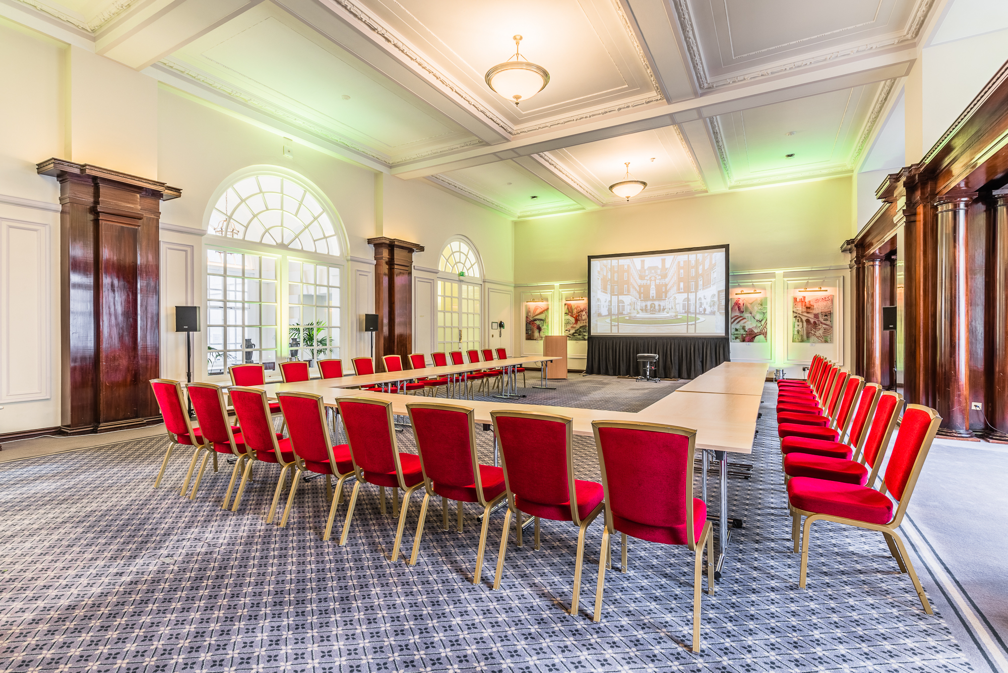 Paget Room in BMA House: U-shaped meeting space for corporate events and workshops. - Banner