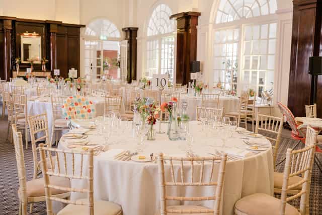 Paget Room ballroom banquet wedding Chiavari chairs